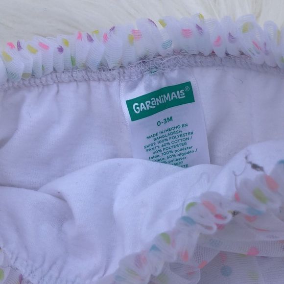 3/$25 🧁 Baby Infant Pastel Polka Skirt 0-3 Months - Picture 3 of 4